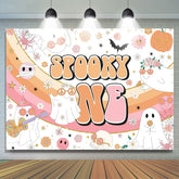 Lofaris Spooky Rainbow Floral 1st Birthday Backdrop For Girls